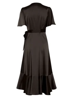 Y.A.S naisten midimekot Yasthea Wrap, Coffee Bean