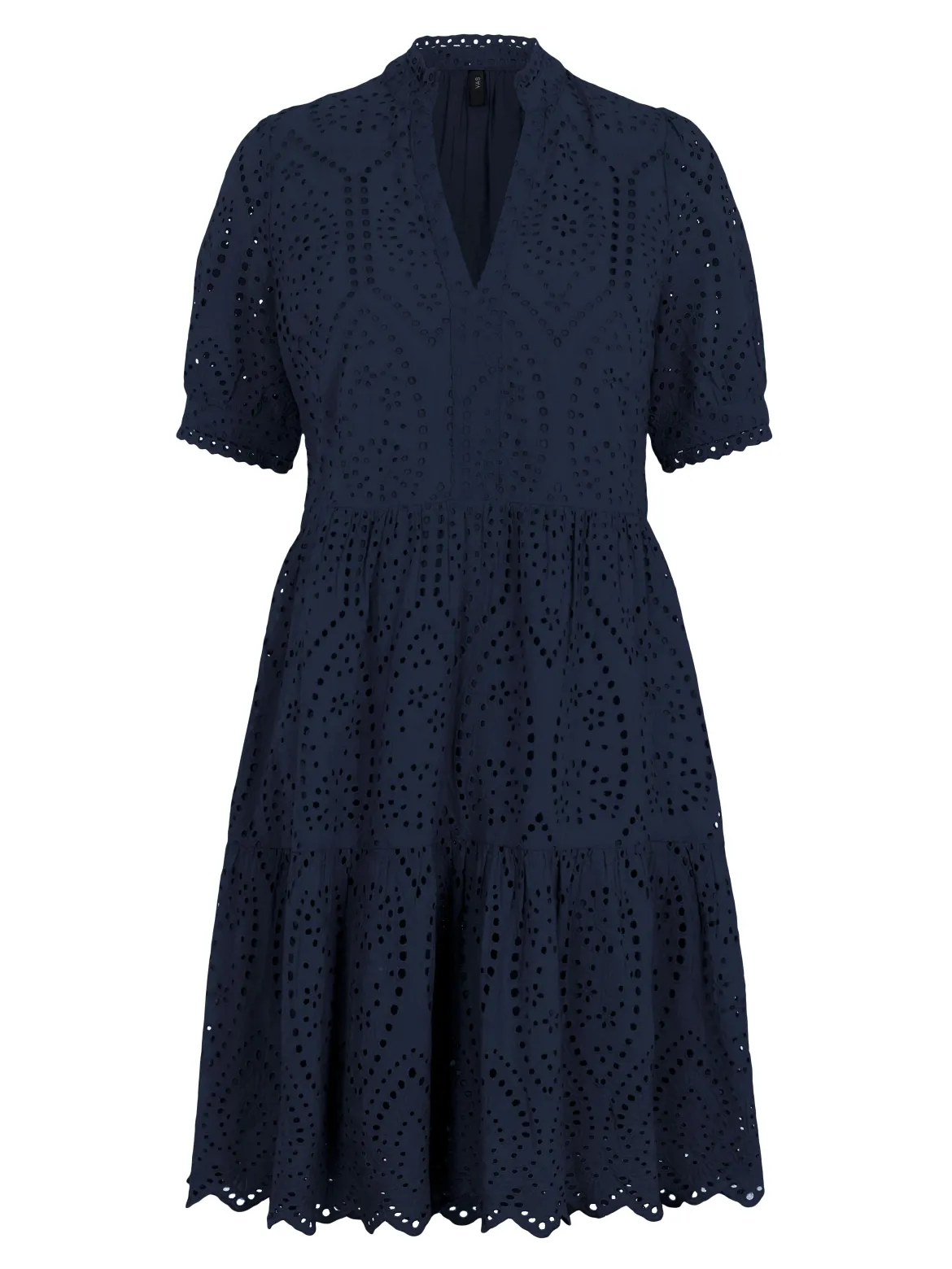 Y.A.S Naisten Minimekko YASHOLI SS DRESS Tummansininen