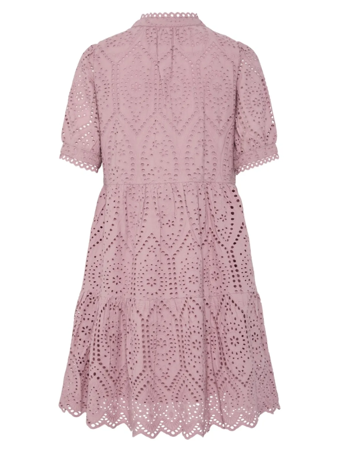 Y.A.S Naisten Minimekko YASHOLI SS DRESS Vaaleanpunainen