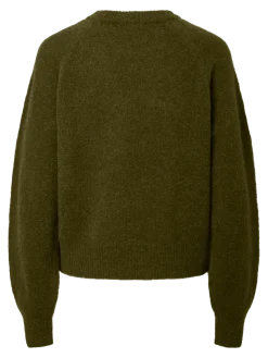 Y.A.S naisten neulepusero Yasjohi, Fir Green