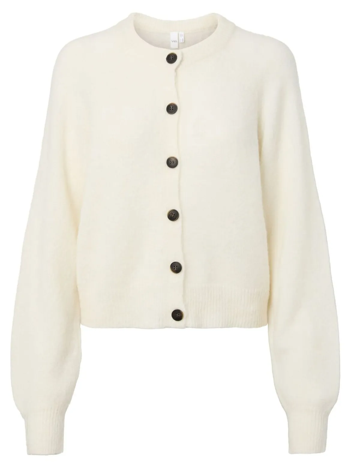 Y.A.S naisten neuletakki YASJOHI Wool Blend Knitted Cardigan, Pristine