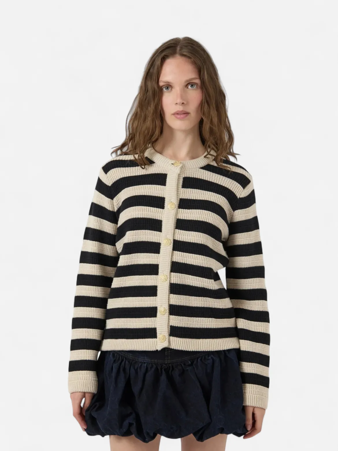 Y.A.S Naisten Neuletakki, Yassironi LS Knit Cardigan Birch