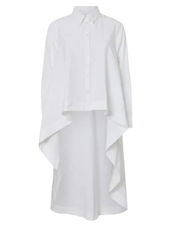Y.A.S naisten paitapusero YASFlowly LS Long Shirt, Star White