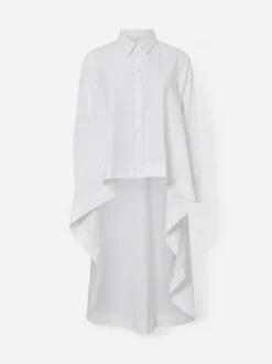 Y.A.S naisten paitapusero YASFlowly LS Long Shirt, Star White