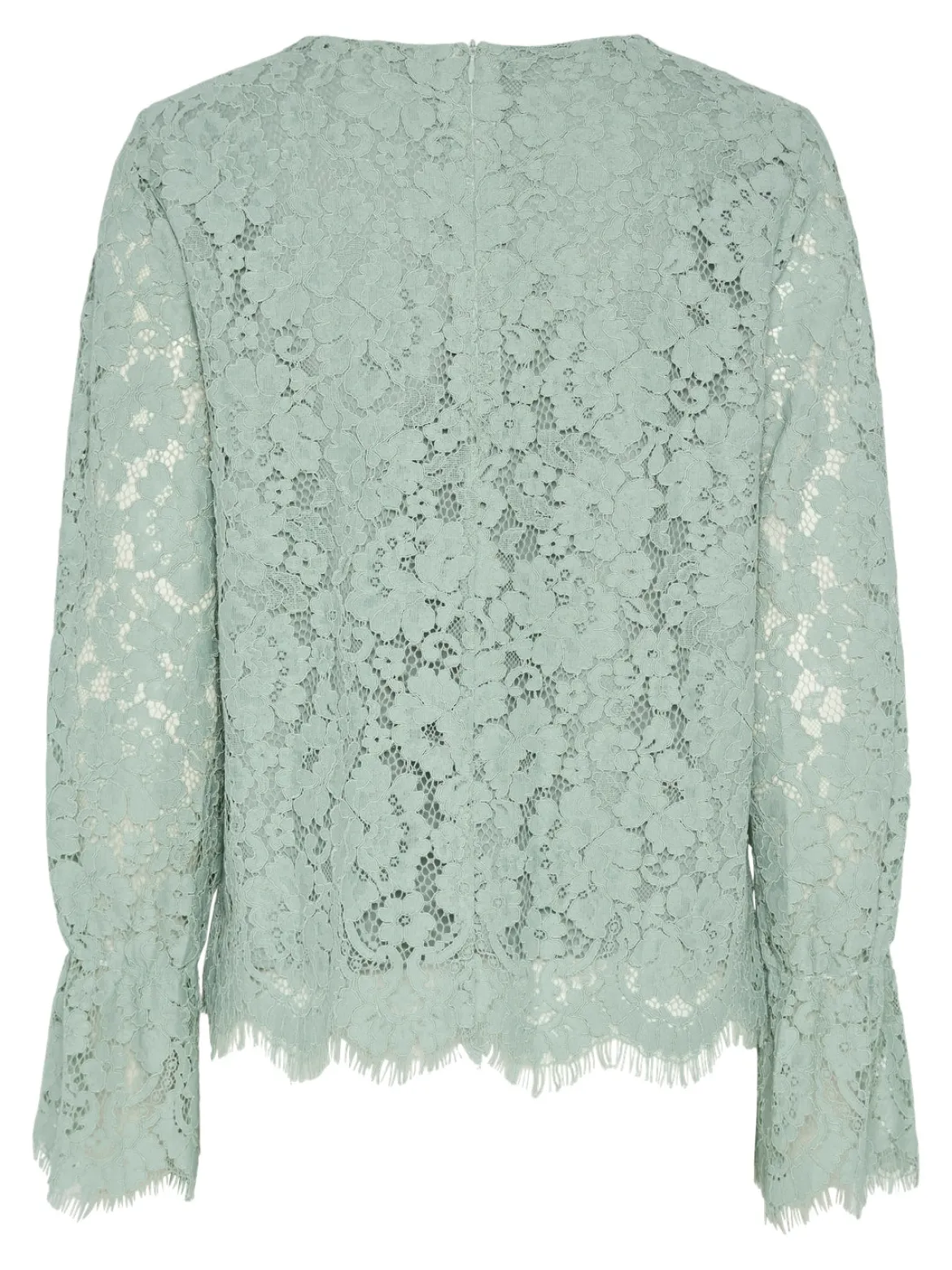 Y.A.S naisten paita, YASPERLA LS LACE TOP S Vaaleanvihreä
