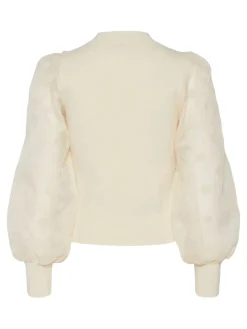 Y.A.S naisten pusero K-YASDOTME LS KNIT PULLOVER S. NOOS, Birch