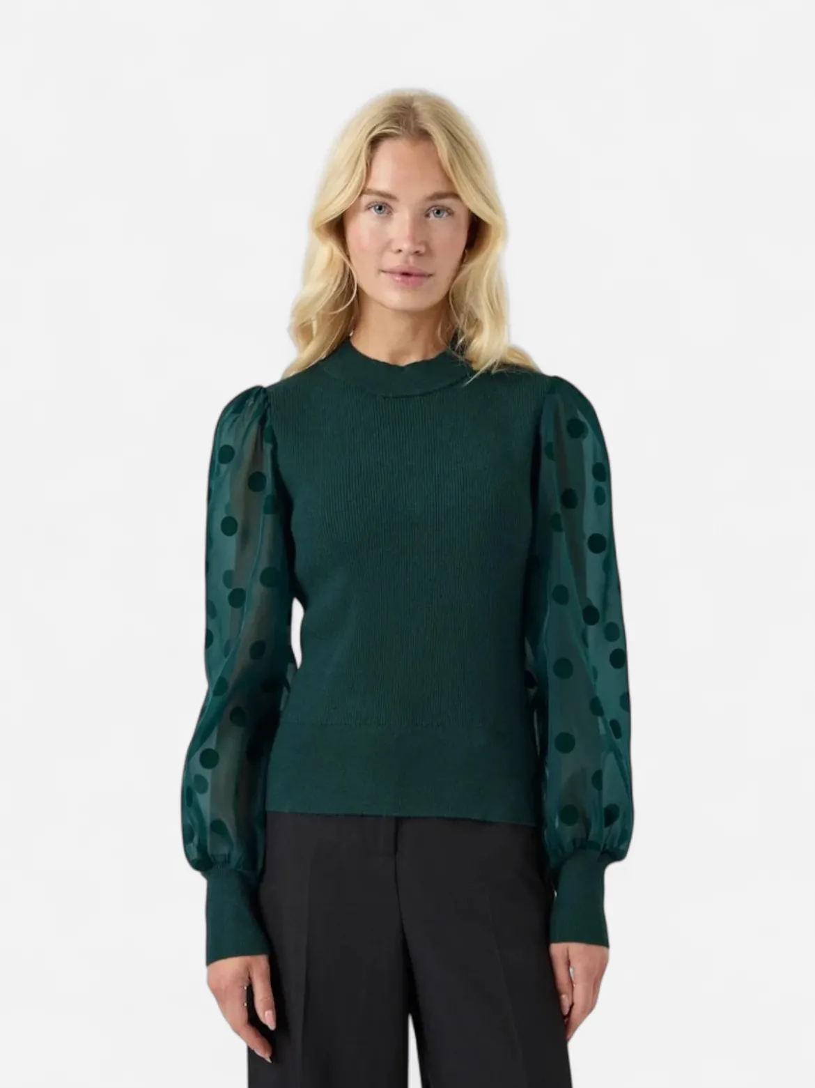 Y.A.S naisten pusero, YASDOTME LS KNIT PULLOVER Ponderosa Pine