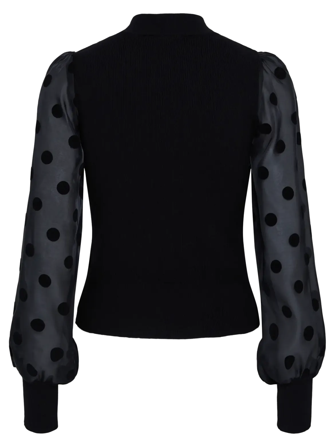 Y.A.S naisten pusero, YASDOTME LS KNIT PULLOVER Black