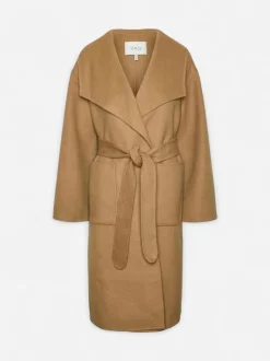 Y.A.S naisten syystakki, YASULDAN NEW HANDMADE LONG COAT Kameli