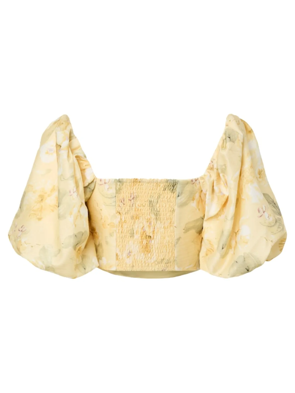 Y.A.S naisten topit Yaslemon Ss Short Top, Pale Banana Lemon print