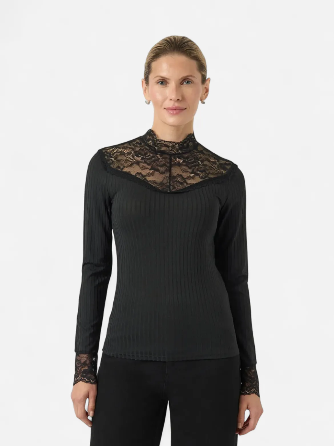 Y.A.S pusero, YASBLACE LS TOP Black
